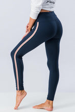 Load image into Gallery viewer, Navy Strip Leggings
