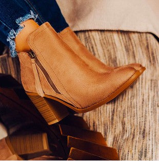 Cognac Boots