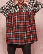 Load image into Gallery viewer, Vintage Red Plaid Guitar Shirt
